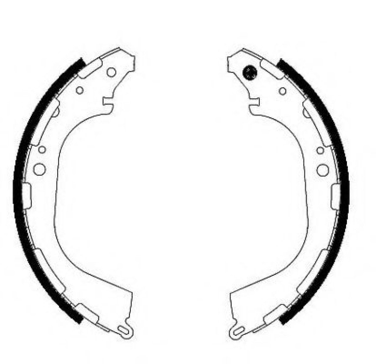 Set saboti frana NISSAN PICK UP II (D21) (1985 - 1998) FERODO FSB683 piesa NOUA
