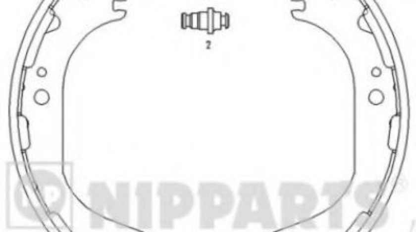Set saboti frana NISSAN PICK UP II (D21) (1985 - 1998) NIPPARTS J3501045 piesa NOUA