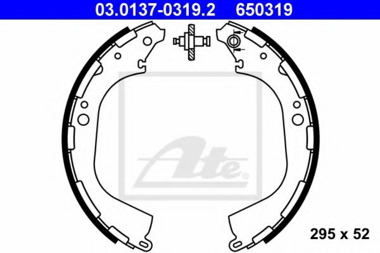 Set saboti frana NISSAN PICK UP III (D22) (1997 - 2016) ATE 03.0137-0319.2 piesa NOUA