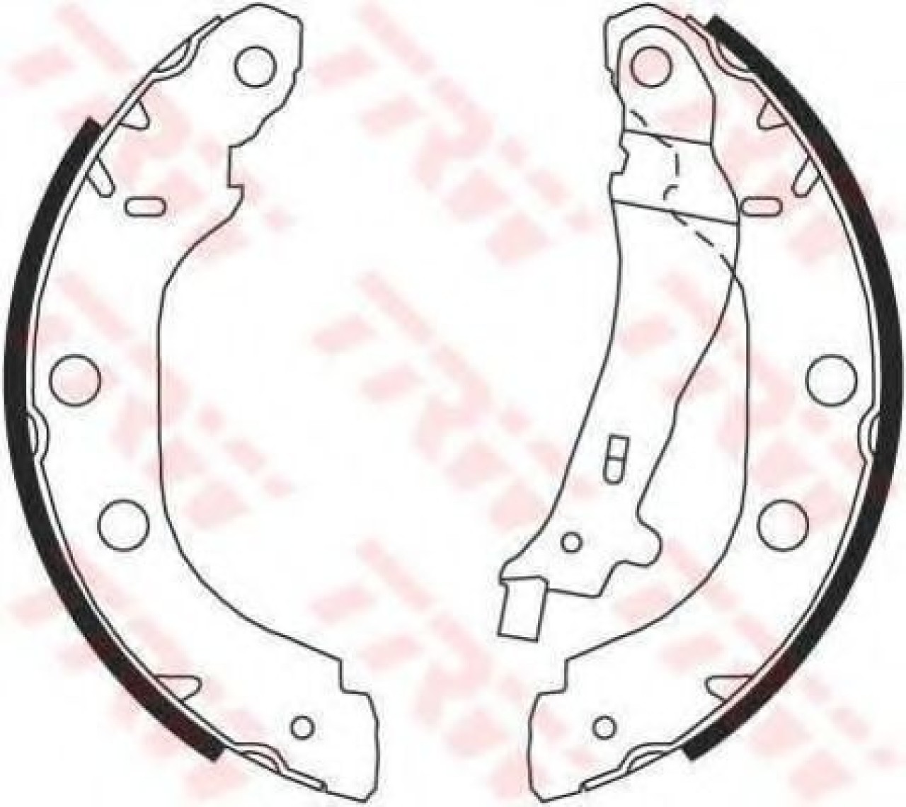 Set saboti frana NISSAN PRIMERA (P11) (1996 - 2001) TRW GS8655 piesa NOUA