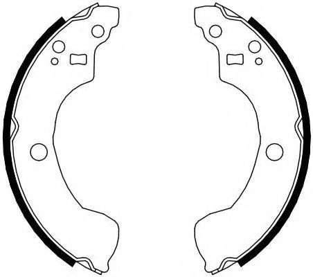 Set saboti frana NISSAN PRIMERA (P11) (1996 - 2001) FERODO FSB4106 piesa NOUA