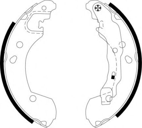 Set saboti frana NISSAN TIIDA Hatchback (C11X) (2006 - 2016) TEXTAR 91062600 piesa NOUA