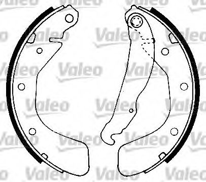 Set saboti frana OPEL ASTRA F Combi (51, 52) (1991 - 1998) VALEO 562078 piesa NOUA