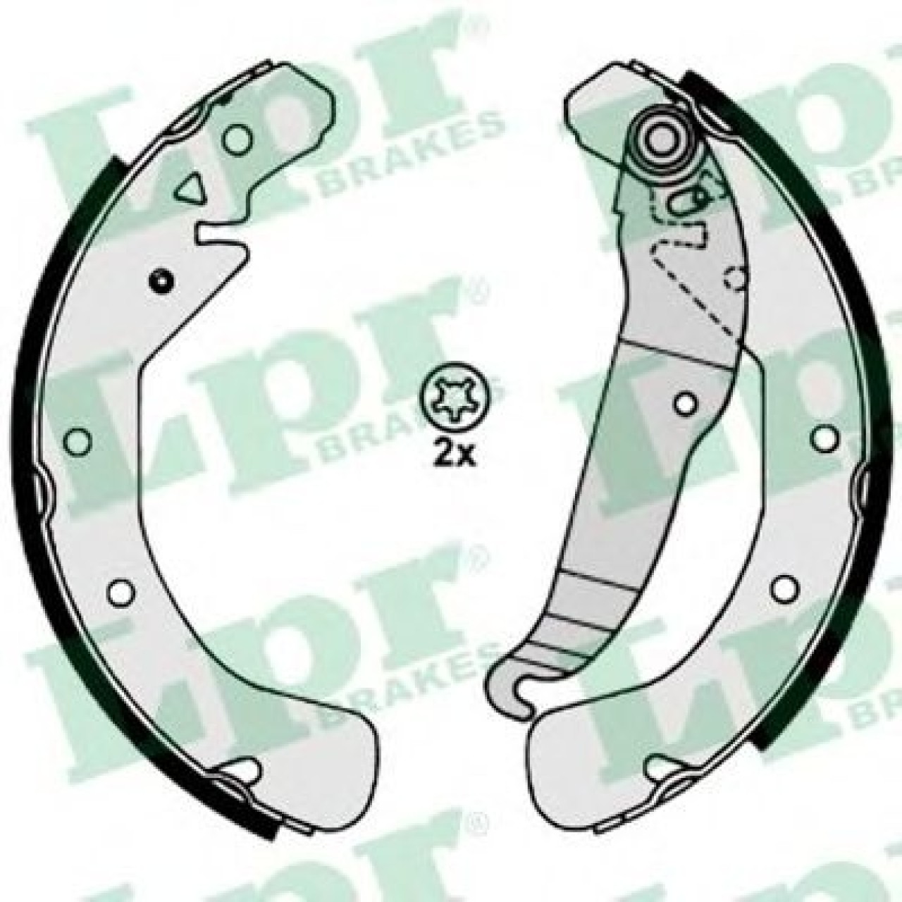 Set saboti frana OPEL ASTRA G Combi (F35) (1998 - 2009) LPR 07200 piesa NOUA