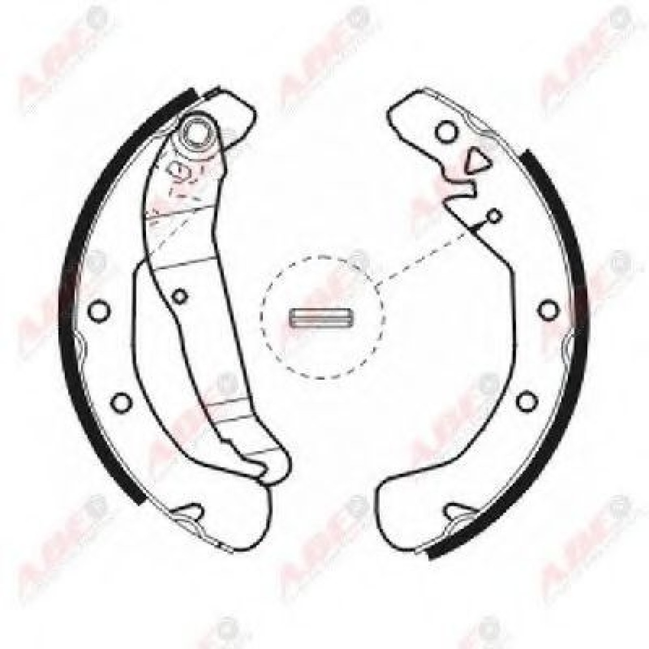 Set saboti frana OPEL ASTRA G Cupe (F07) (2000 - 2005) ABE C0X009ABE piesa NOUA