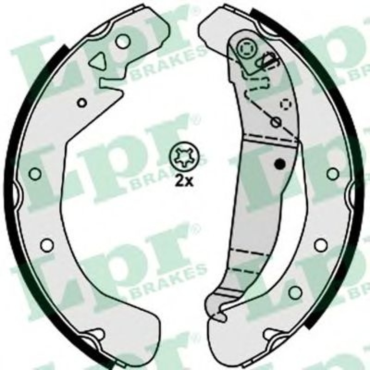Set saboti frana OPEL ASTRA G Limuzina (F69) (1998 - 2009) LPR 08210 piesa NOUA