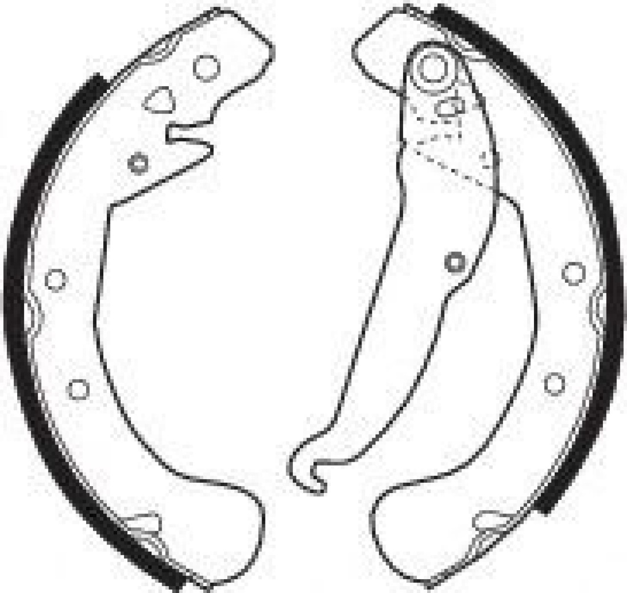Set saboti frana OPEL ASTRA H Combi (L35) (2004 - 2016) FERODO FSB545 piesa NOUA