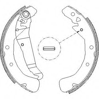 Set saboti frana OPEL ASTRA H GTC (L08) (2005 - 2016) REMSA 4422.00 piesa NOUA