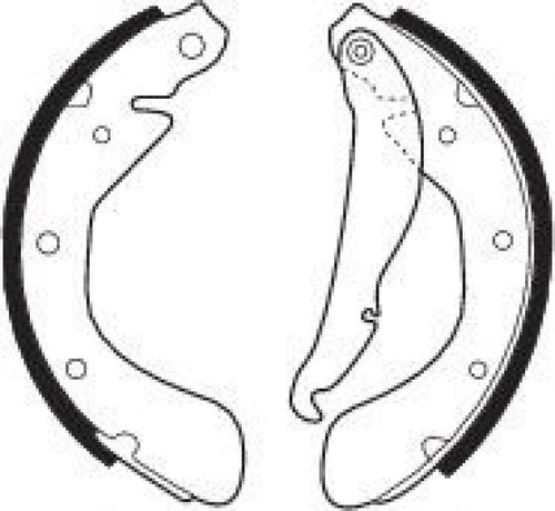 Set saboti frana OPEL COMBO Tour (2001 - 2016) FERODO FSB335 piesa NOUA