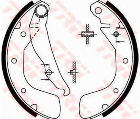 Set saboti frana OPEL CORSA C (F08, F68) (2000 - 2009) TRW GS8543 piesa NOUA