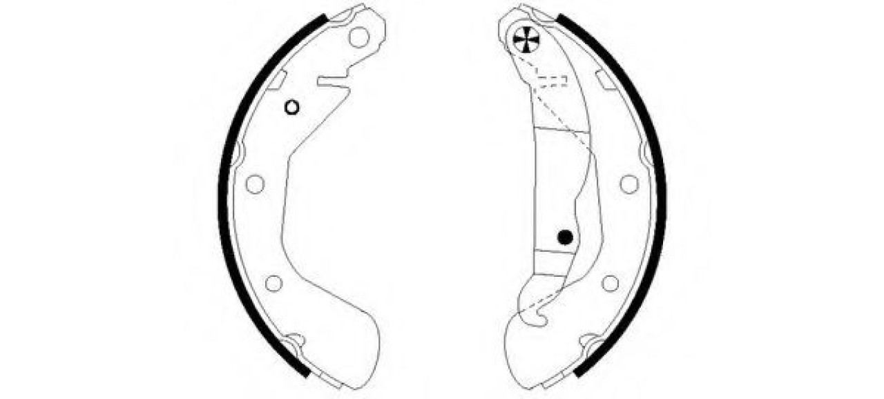 Set saboti frana OPEL CORSA C (F08, F68) (2000 - 2009) TEXTAR 91058200 piesa NOUA