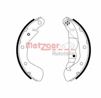 Set saboti frana OPEL CORSA C (F08, F68) (2000 - 2009) METZGER MG 952 piesa NOUA