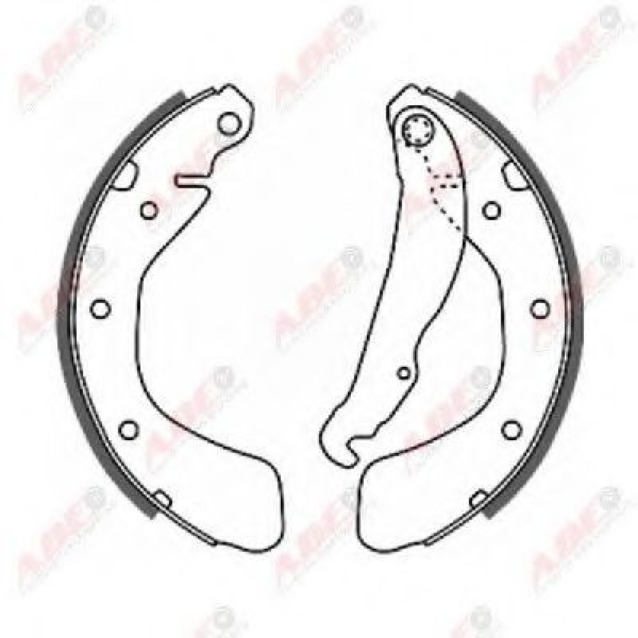 Set saboti frana OPEL CORSA C (F08, F68) (2000 - 2009) ABE C0X007ABE piesa NOUA