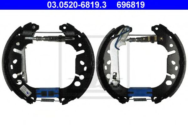 Set saboti frana OPEL CORSA D (2006 - 2016) ATE 03.0520-6819.3 piesa NOUA