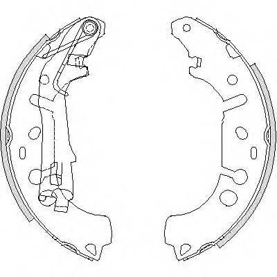 Set saboti frana OPEL CORSA D (2006 - 2016) REMSA 4192.00 piesa NOUA