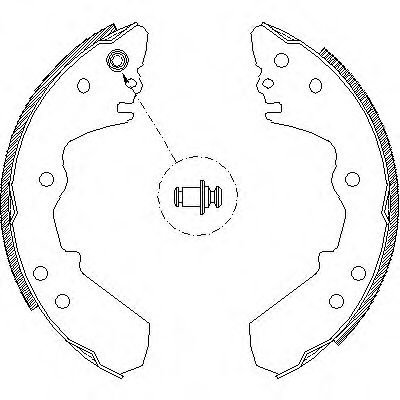 Set saboti frana OPEL FRONTERA A (5_MWL4) (1992 - 1998) REMSA 4316.00 piesa NOUA