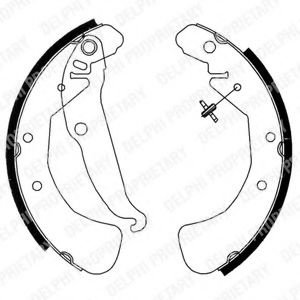 Set saboti frana OPEL MERIVA (2003 - 2010) DELPHI LS1829 piesa NOUA