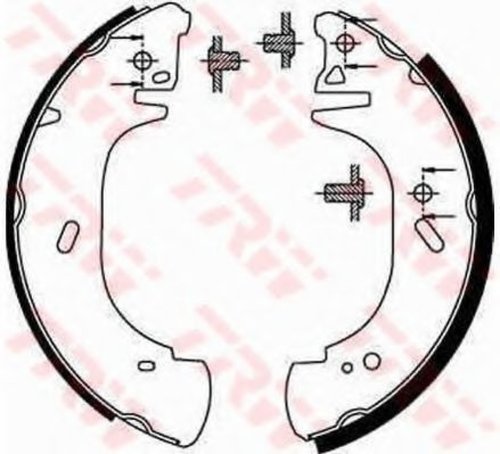 Set saboti frana OPEL MOVANO platou / sasiu (U9, E9) (1998 - 2010) TRW GS8630 piesa NOUA