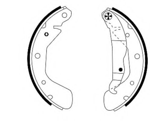 Set saboti frana OPEL TIGRA (95) (1994 - 2000) TEXTAR 91044800 piesa NOUA