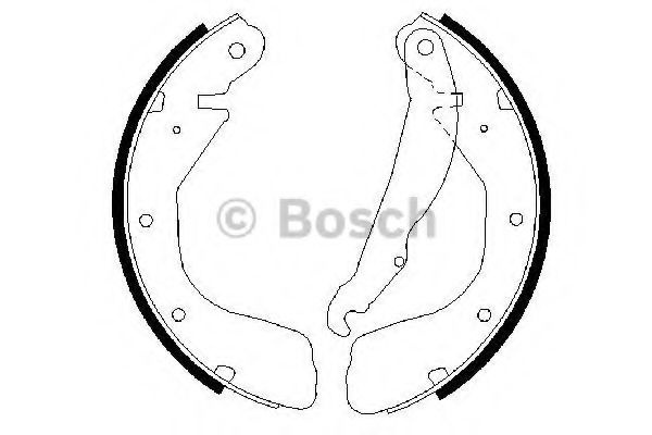 Set saboti frana OPEL TIGRA TwinTop (2004 - 2016) BOSCH 0 986 487 263 piesa NOUA
