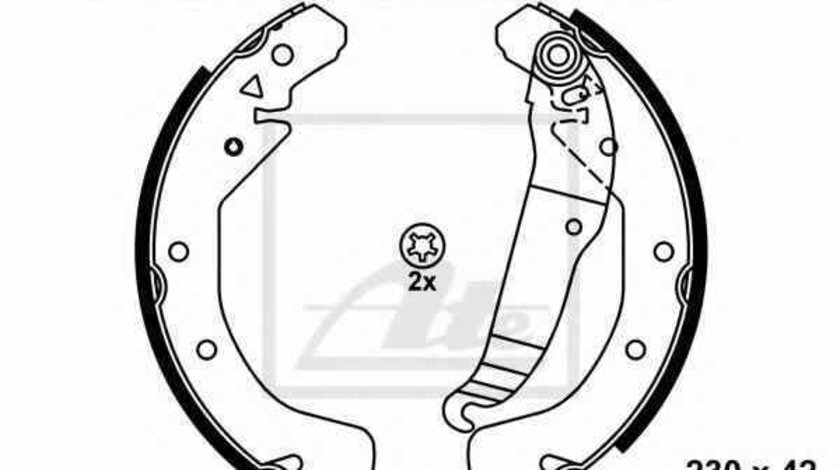 Set saboti frana OPEL VECTRA B 36 ATE 03.0137-0322.2