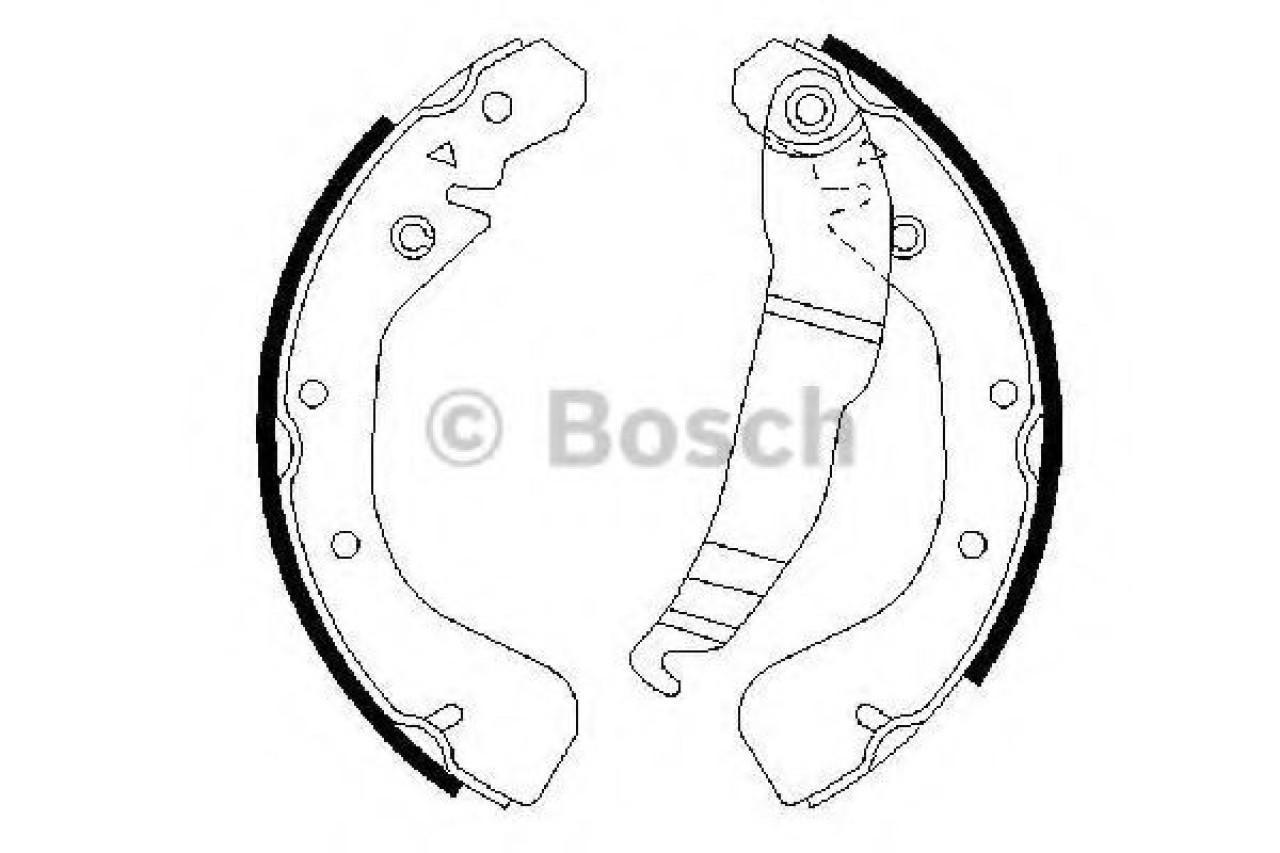 Set saboti frana OPEL ZAFIRA A (F75) (1999 - 2005) BOSCH 0 986 487 554 piesa NOUA
