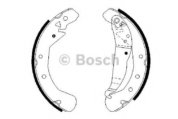 Set saboti frana OPEL ZAFIRA A (F75) (1999 - 2005) BOSCH 0 986 487 658 piesa NOUA