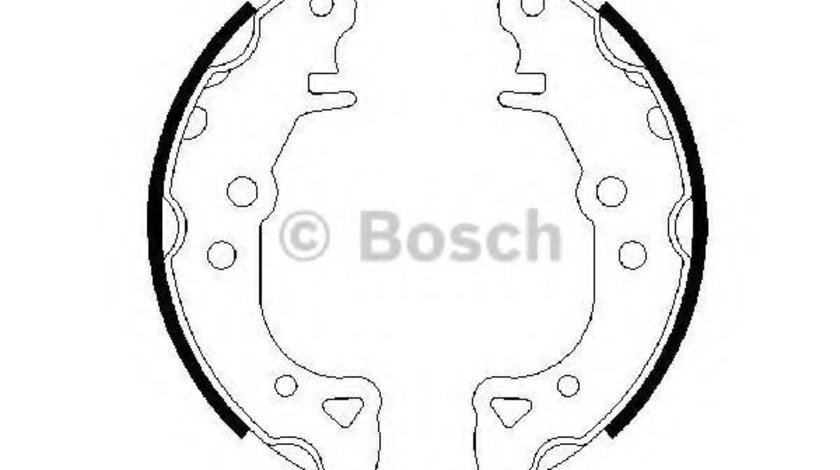 Set saboti frana PEUGEOT 106 I (1A, 1C) (1991 - 1996) BOSCH 0 986 487 252 piesa NOUA