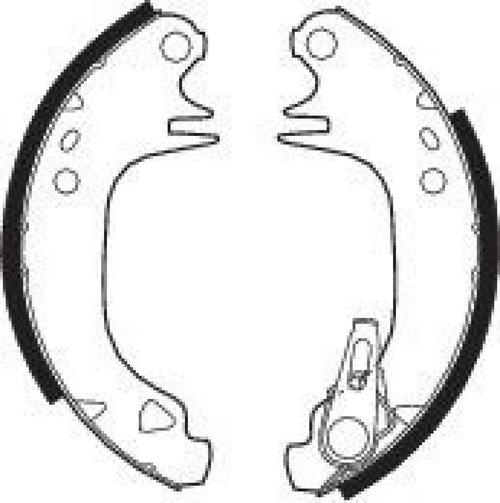 Set saboti frana PEUGEOT 106 II (1) (1996 - 2016) FERODO FSB188 piesa NOUA