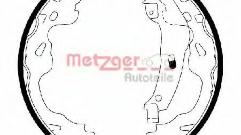 Set saboti frana PEUGEOT 107 (2005 - 2016) METZGER MG 209 piesa NOUA