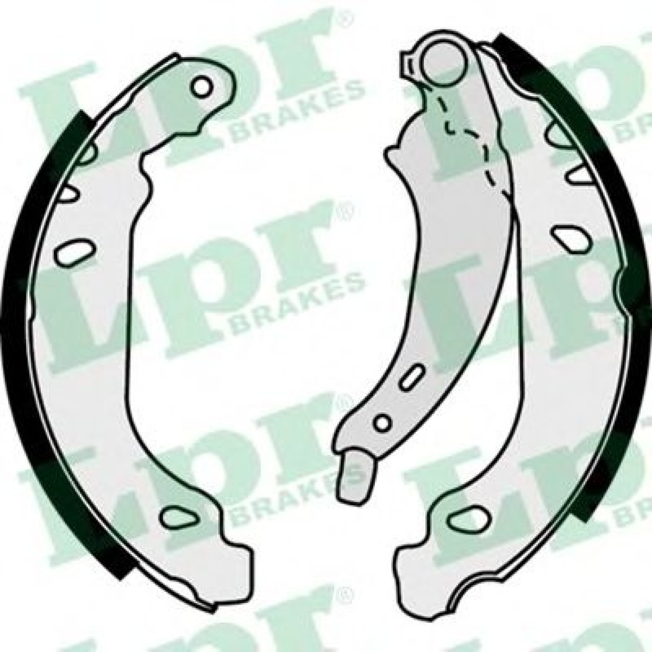 Set saboti frana PEUGEOT 206 Hatchback (2A/C) (1998 - 2016) LPR 07430 piesa NOUA