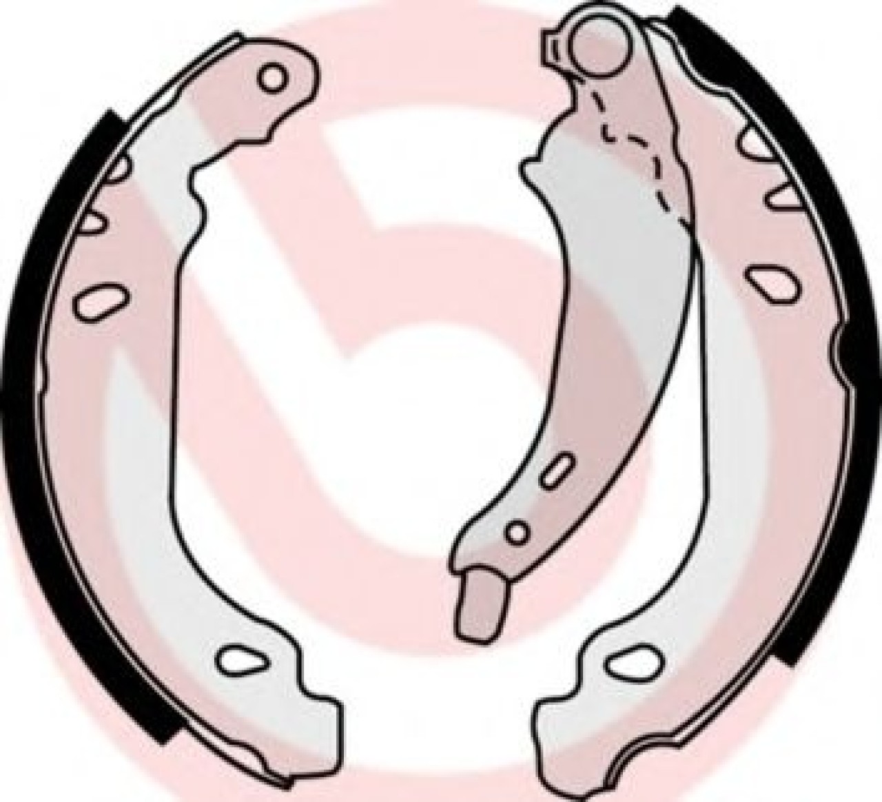 Set saboti frana PEUGEOT 206 SW (2E/K) (2002 - 2016) BREMBO S 61 525 piesa NOUA