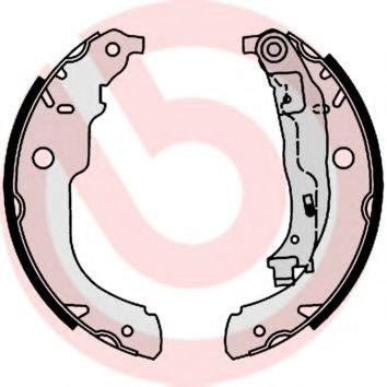 Set saboti frana PEUGEOT 207 SW (WK) (2007 - 2016) BREMBO S 61 528 piesa NOUA