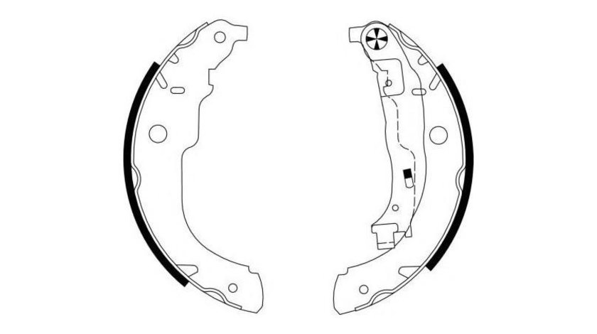 Set saboti frana Peugeot 207 (WA_, WC_) 2006-2016 #2 03013704912