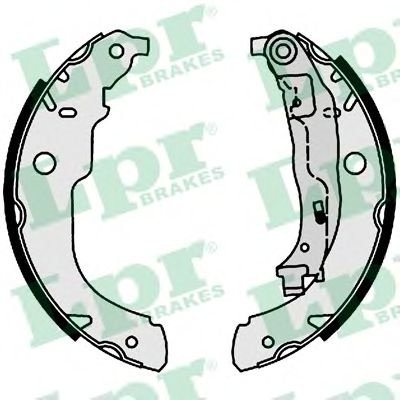 Set saboti frana PEUGEOT 207 (WA, WC) (2006 - 2016) LPR 09220 piesa NOUA
