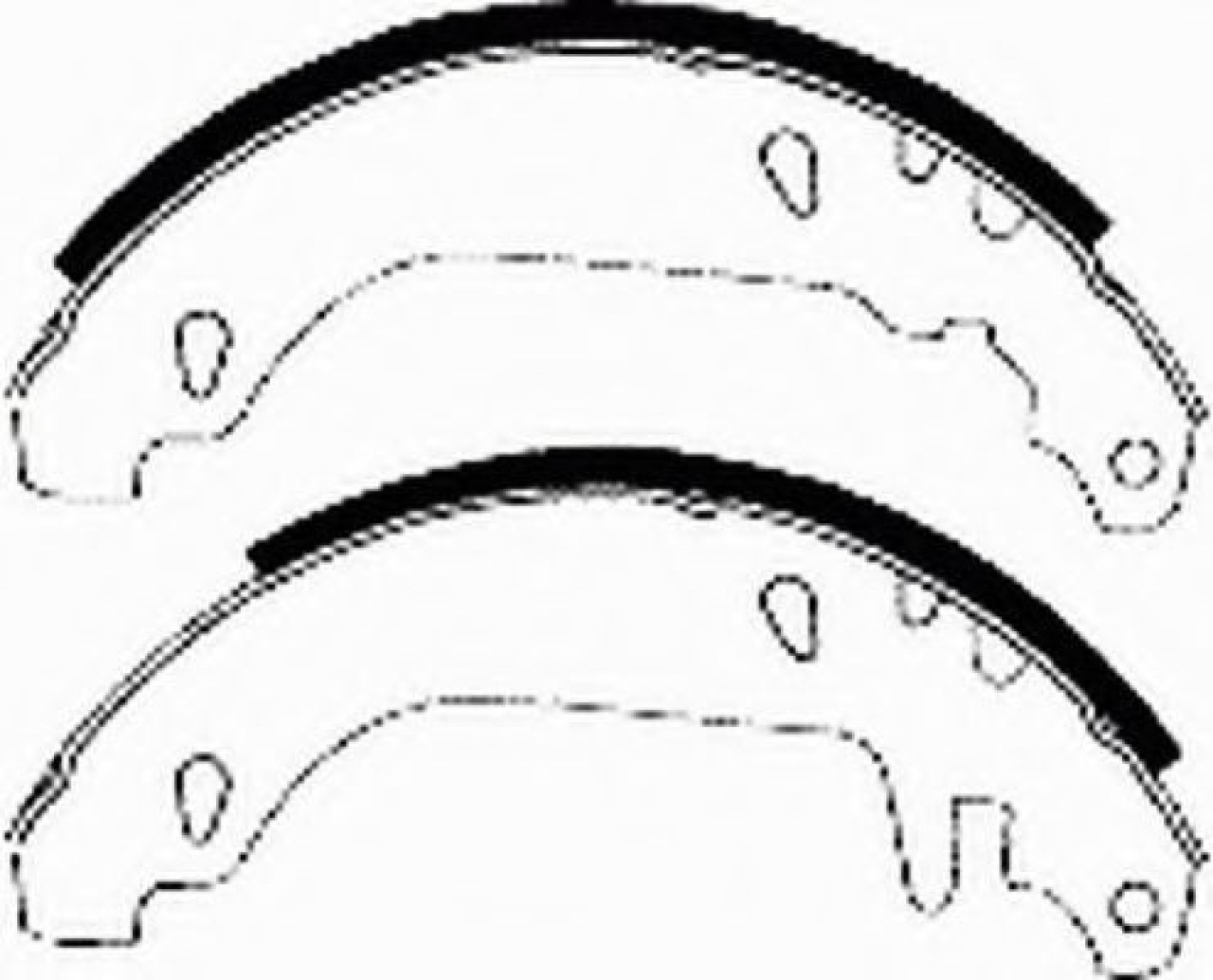 Set saboti frana PEUGEOT 306 (7B, N3, N5) (1993 - 2003) FERODO FSB337 piesa NOUA