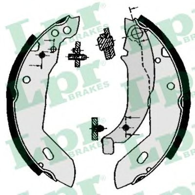 Set saboti frana PEUGEOT 306 Hatchback (7A, 7C, N3, N5) (1993 - 2003) LPR 04670 piesa NOUA