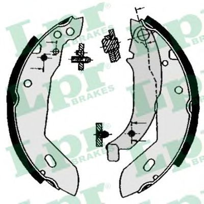 Set saboti frana PEUGEOT 306 Hatchback (7A, 7C, N3, N5) (1993 - 2003) LPR 04670 piesa NOUA
