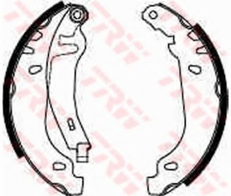 Set saboti frana PEUGEOT 306 Hatchback (7A, 7C, N3, N5) (1993 - 2003) TRW GS8531 piesa NOUA