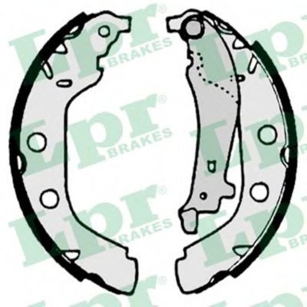 Set saboti frana PEUGEOT 406 (8B) (1995 - 2005) LPR 07180 piesa NOUA