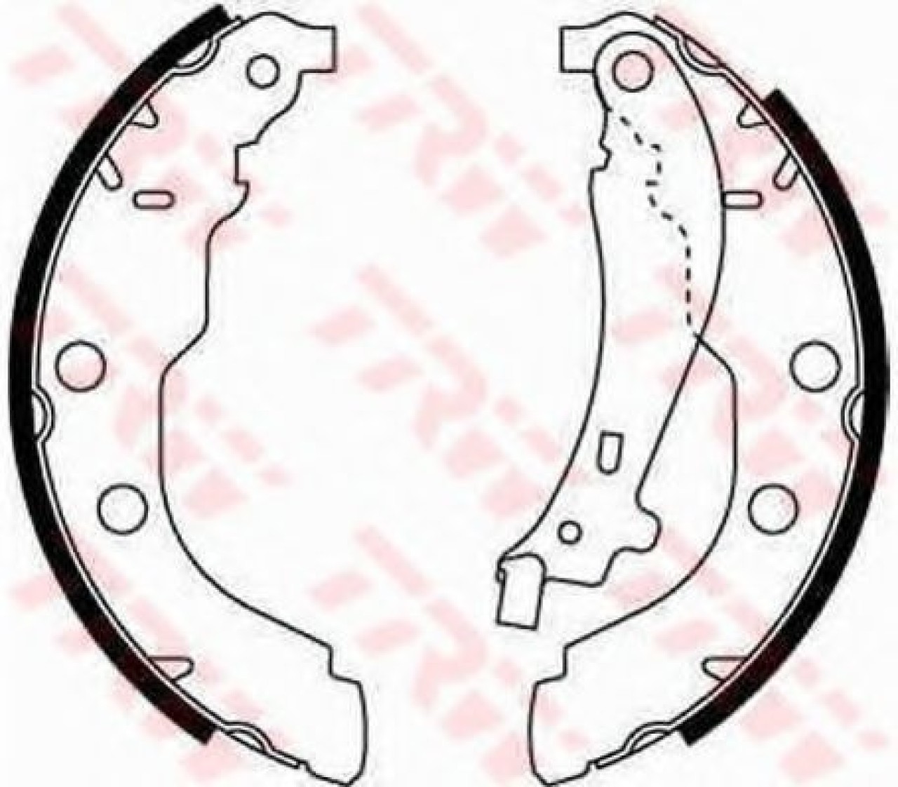Set saboti frana PEUGEOT 406 (8B) (1995 - 2005) TRW GS8617 piesa NOUA