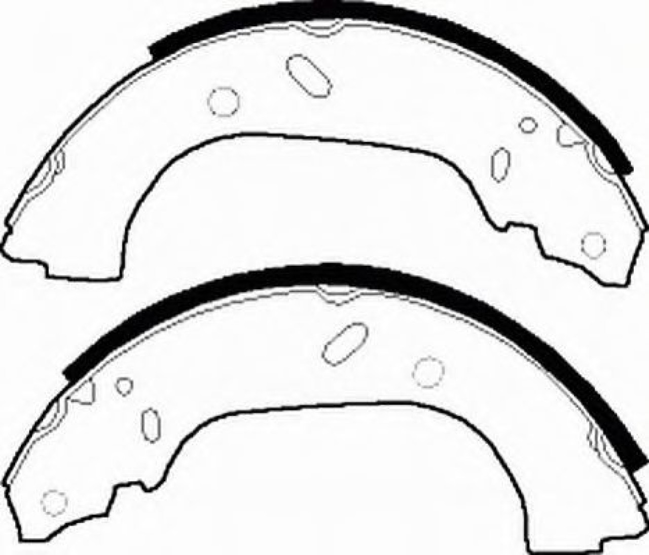 Set saboti frana PEUGEOT 806 (221) (1994 - 2002) FERODO FSB535 piesa NOUA