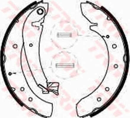 Set saboti frana PEUGEOT BOXER platou / sasiu (ZCT) (1994 - 2002) TRW GS8546 piesa NOUA