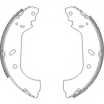 Set saboti frana PEUGEOT EXPERT (224) (1995 - 2016) REMSA 4417.00 piesa NOUA