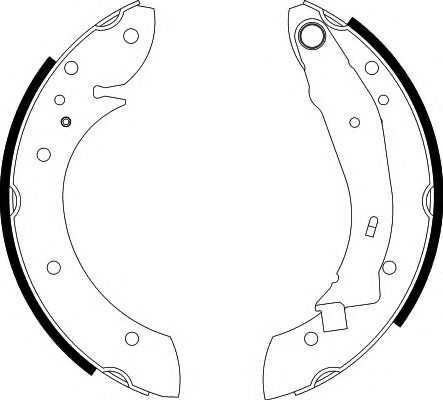 Set saboti frana PEUGEOT PARTNER (2008 - 2016) TEXTAR 91052900 piesa NOUA
