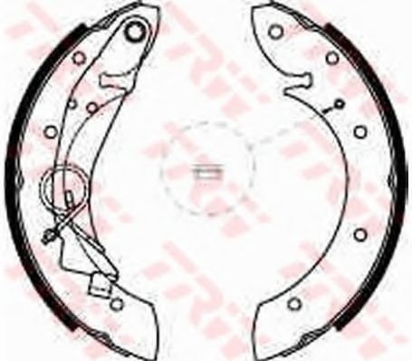 Set saboti frana PEUGEOT PARTNER caroserie (2008 - 2016) TRW GS8635 piesa NOUA