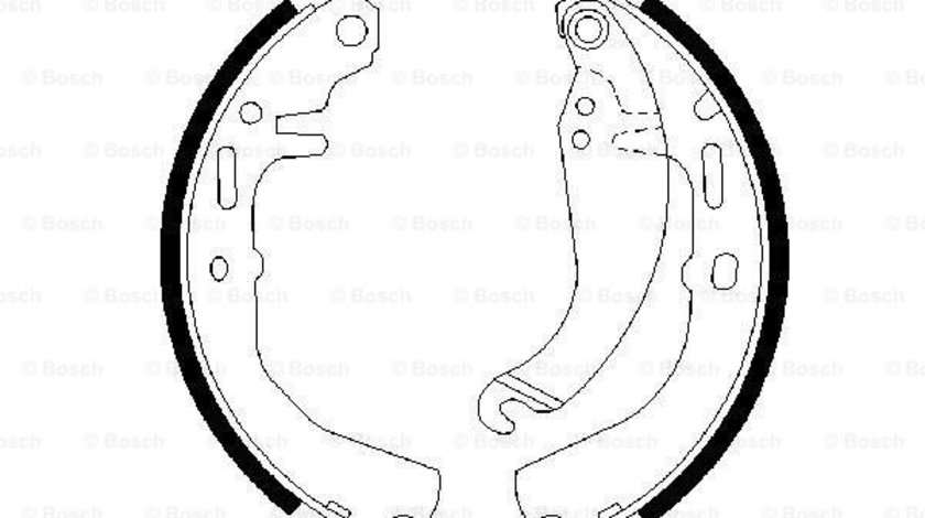 Set saboti frana puntea spate (0986487109 BOSCH) OPEL,VAUXHALL