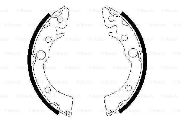 Set saboti frana puntea spate (0986487233 BOSCH) HONDA,ROVER