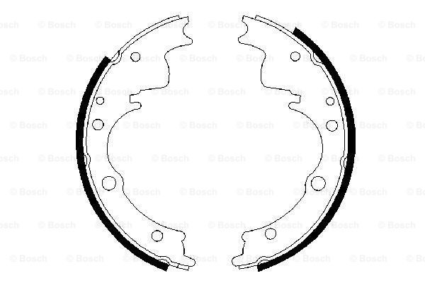 Set saboti frana puntea spate (0986487287 BOSCH) ALFA ROMEO,IVECO