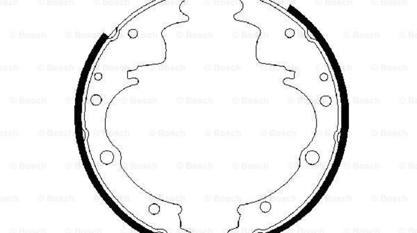 Set saboti frana puntea spate (0986487287 BOSCH) ALFA ROMEO,IVECO